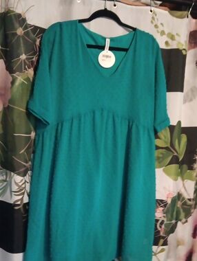 Zenana Outfitters Teal Short Sleeve Tee - Relaxed Casual Top